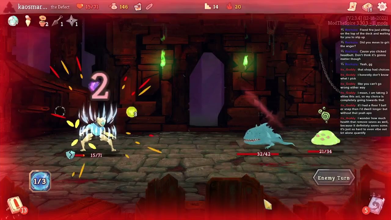 Slay the Spire A20H run - The burn.