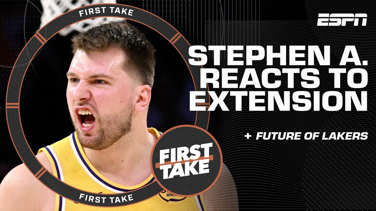 Stephen A. reacts to Luka Doncic's contract extension 👏 'He is THE FUTURE' 👀 | First Take