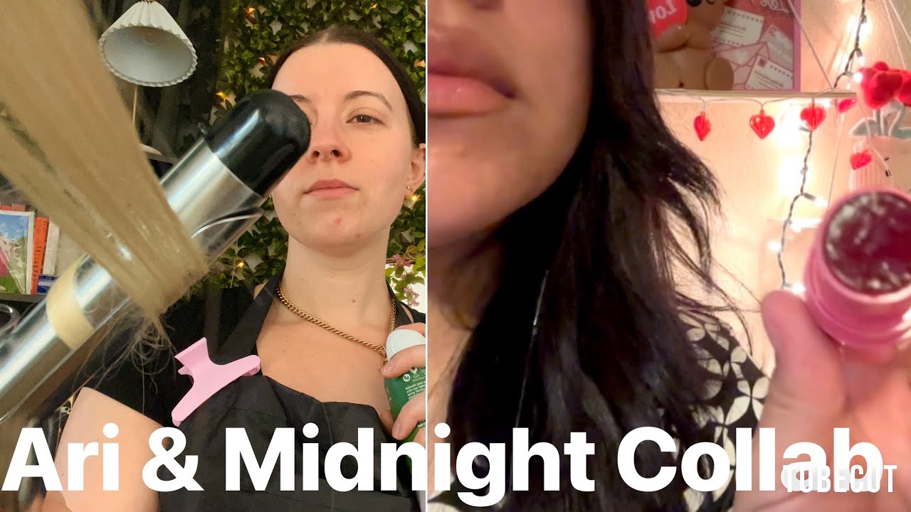 ASMR VDay Hair & Makeup | Midnight and Ari Collab