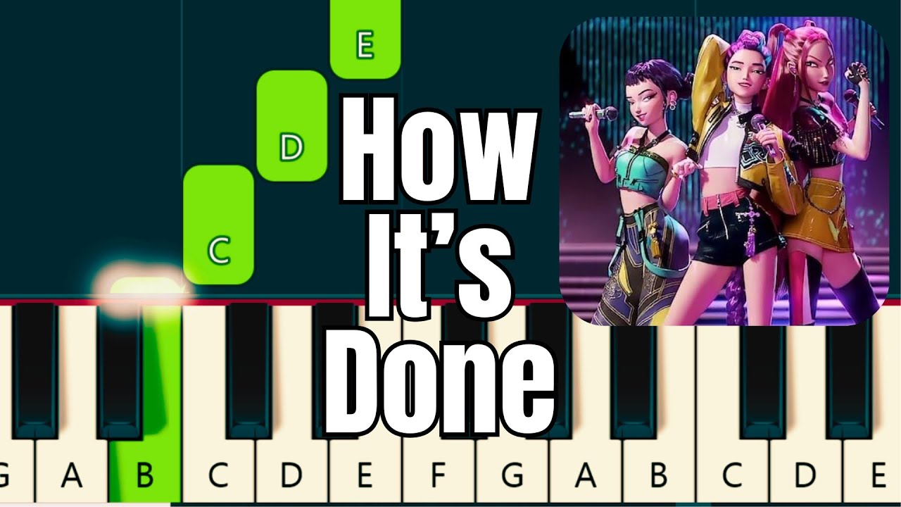 KPop Demon Hunters - How It's Done (Easy Piano Tutorial)