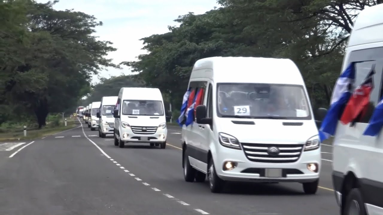 Llega a Nicaragua nueva flota de buses chinos