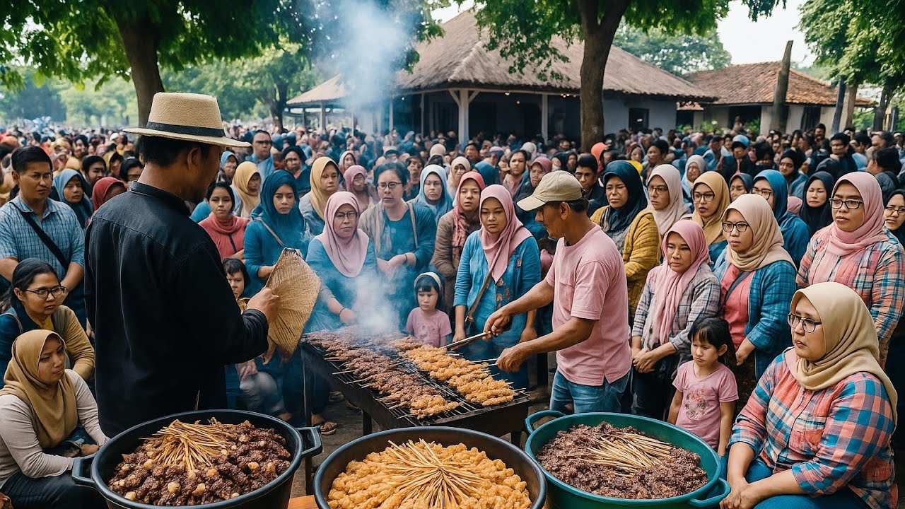 Membludak...!!! Sate Maranggi Si Bungsu di Lembur Pakuan, Lemburnya Kang Dedi Mulyadi