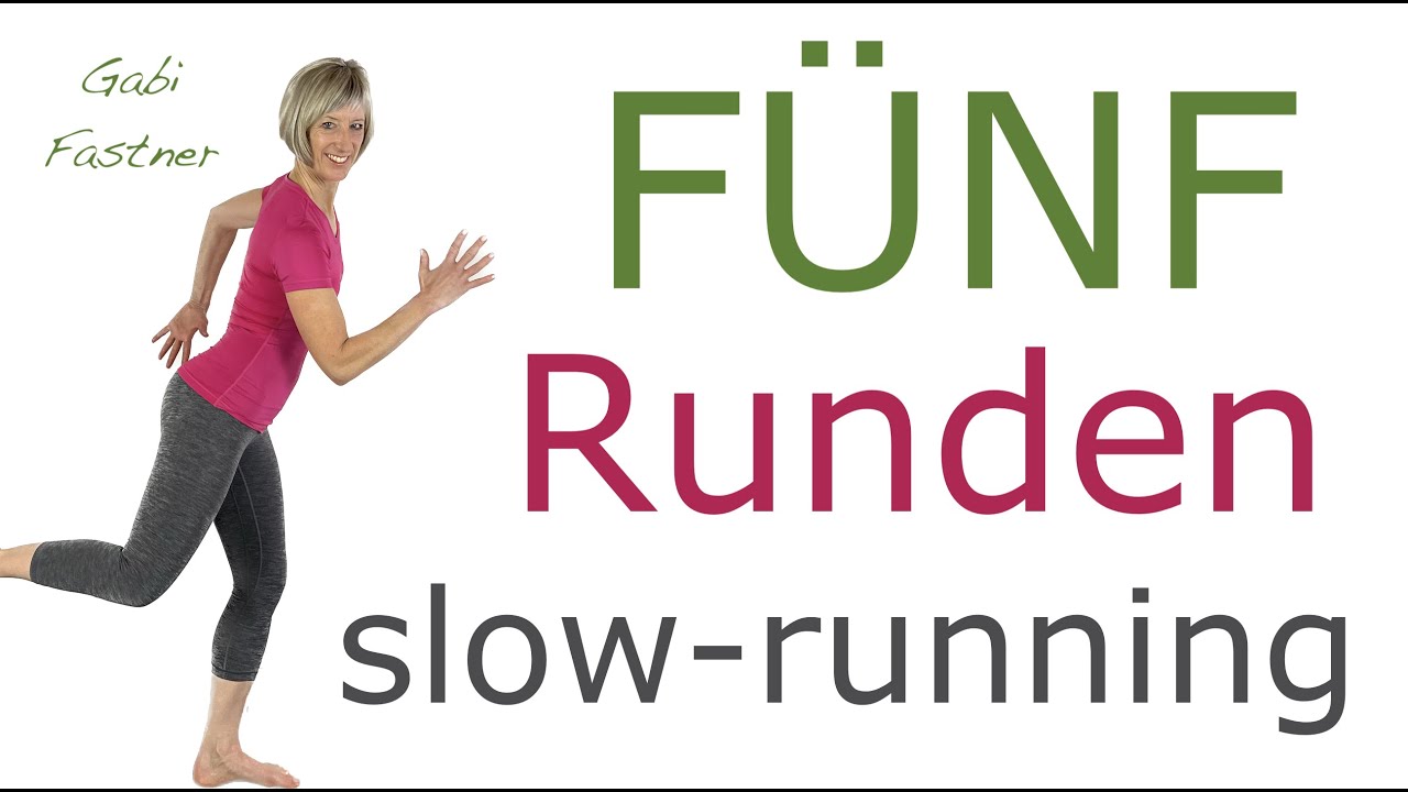 5️⃣ Fünf Runden slow running in 28 min. | ohne Geräte, ca. 3000 Schritte und 250 Kcal verbrennen.