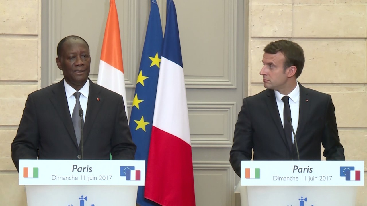 Rencontre président Quattara et Macron : Prise de parole du président ALASSANE OUATTARA