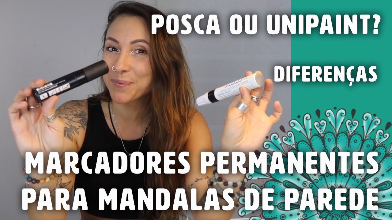 Diferença entre marcadores UNIPAINT e POSCA | Taty Alencar
