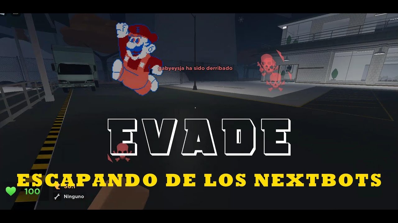 EVADE perseguido por los NEXTBOTS y RESCATANDO a PERSONAS ¡Diviértete! ROBLOX Jugando con Peluchin