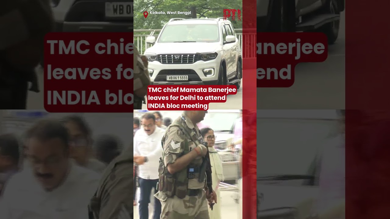 TMC chief Mamata Banerjee leaves for Delhi to attend INDIA bloc meeting