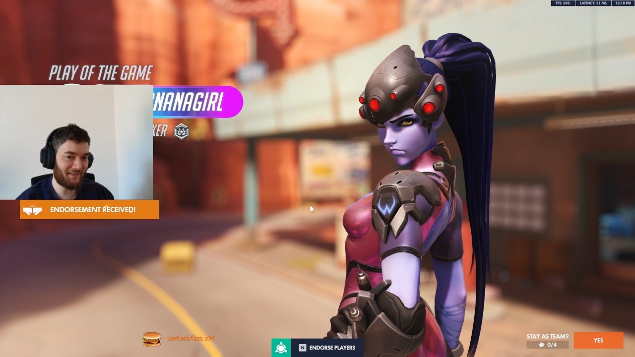 POTG! DAFRAN WIDOWMAKER OVERWATCH GAMEPLAY SEASON 3 TOP 500