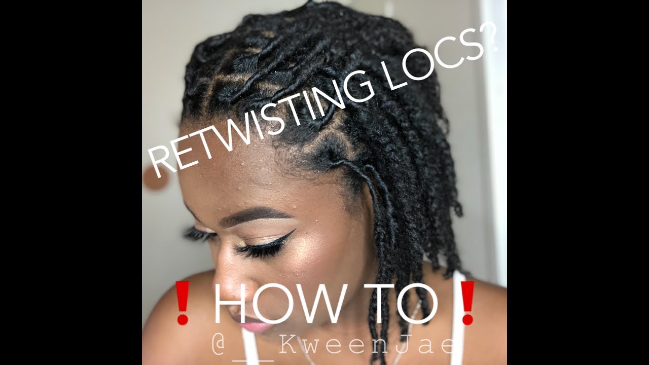 KWEENJAE | HOW I RETWIST MY DREAD LOCS FOR BEGINNERS!