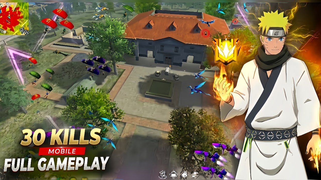 30 KILLS☠️ 99% Headshot rate 🎯  Br rank  Squad🔥| Full Gameplay | Mobile Free Fire Max