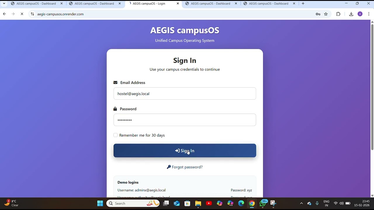 College-ERP , WEBDEV project by ArcReactor .