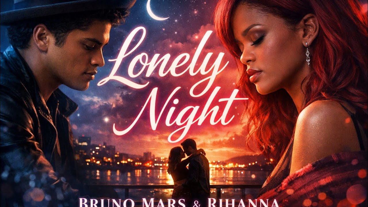 Lonely night - Bruno Mars ft Rihanna (2024 official music video) Emotional love song.