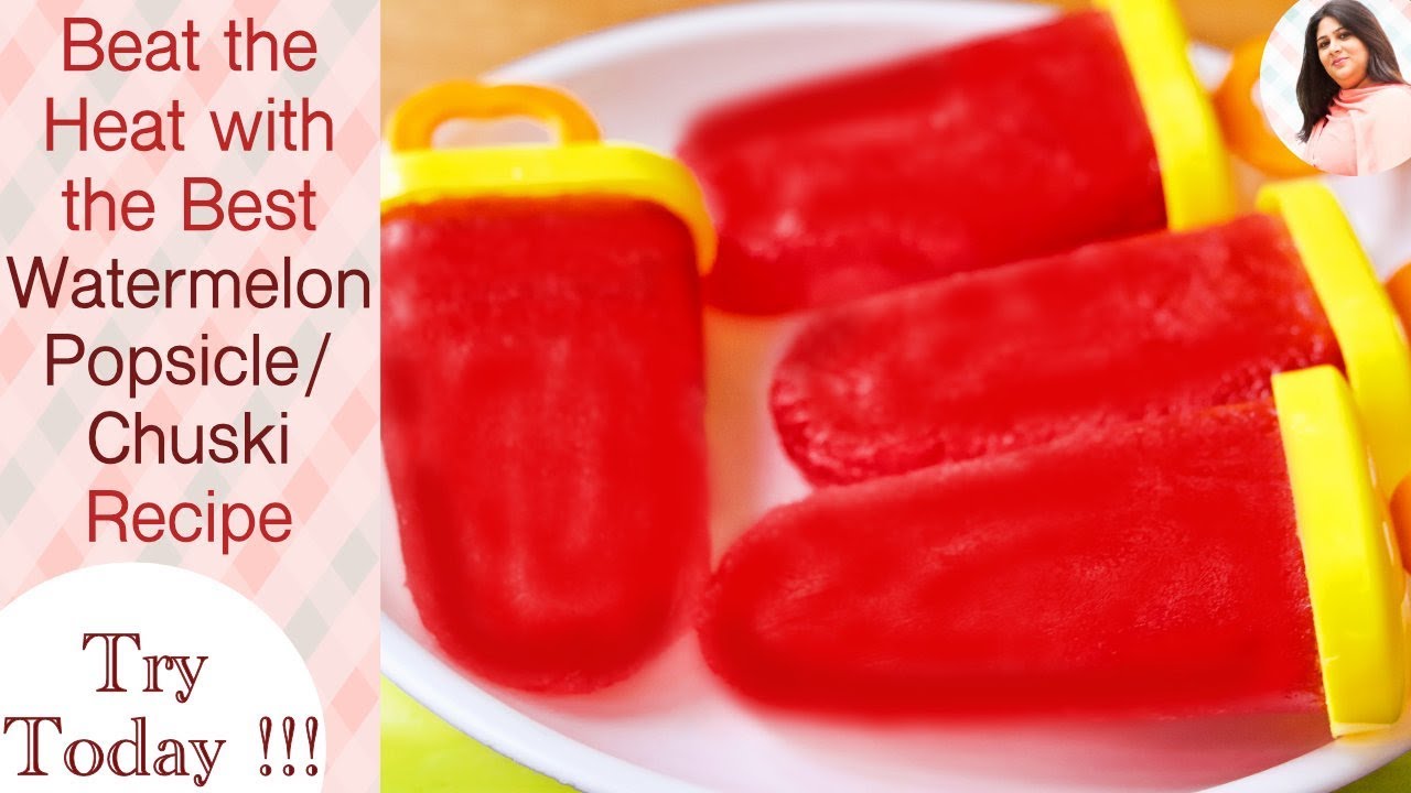 How to make Watermelon Popsicles, Fruit Popsicles, Summer Special, homemade popsicle recipe