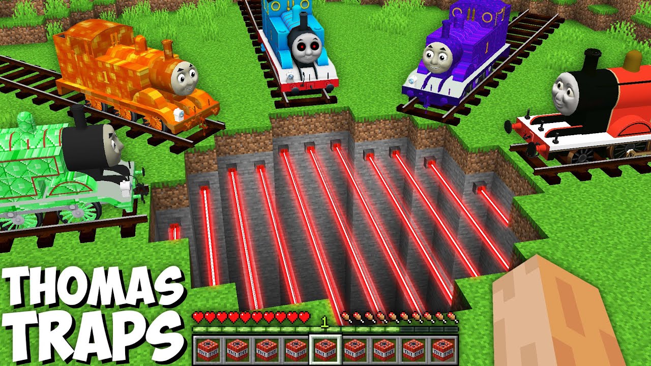 Top Traps for THOMAS THE TANK ENGINE.EXE and Friends JAMES PERCY in Minecraft Gameplay - Coffin Meme