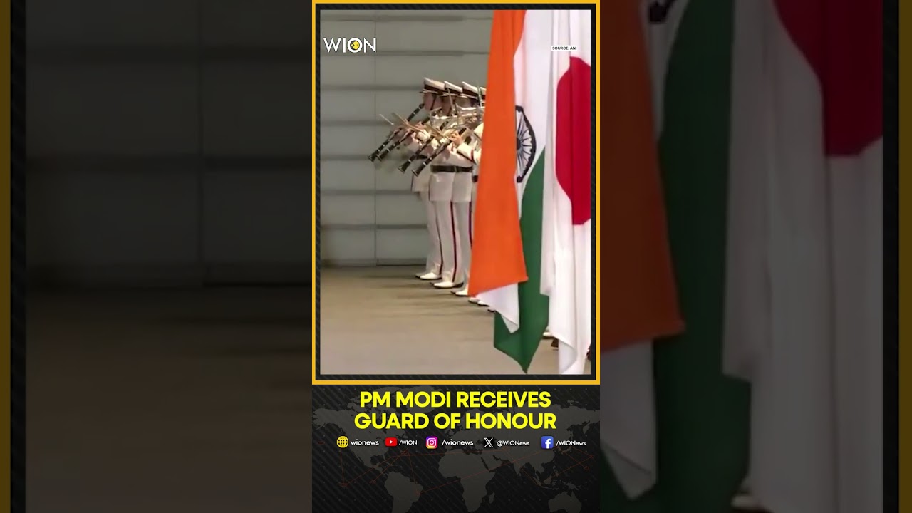 PM Modi Receives Guard Of Honour During His Official Visit To Japan | WION Shorts