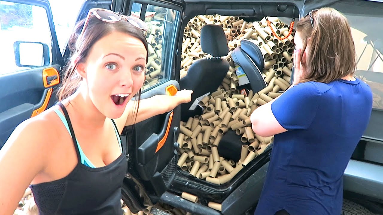 WE DESTROYED HER JEEP!!