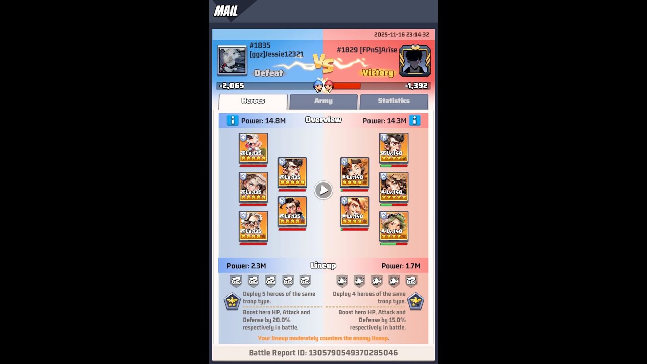 Last War: Hero position + how to read a battle report