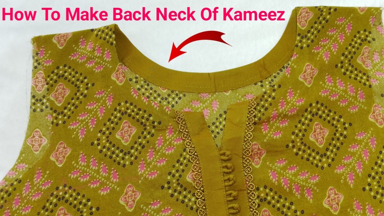 How to make back neck of kameez - very easy method - |2026| Musarrat Tailor 🪡