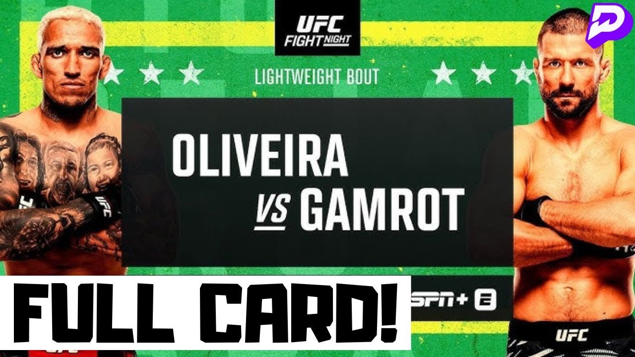 UFC Fight Night Oliveira vs Gamrot Predictions & Full Card Breakdown - UFC Rio Betting