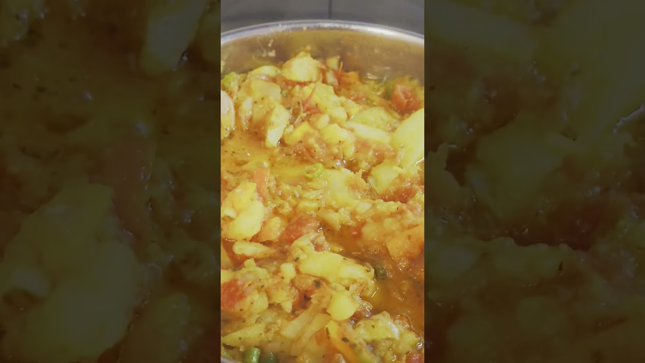 Improvised cooking potato stew 1