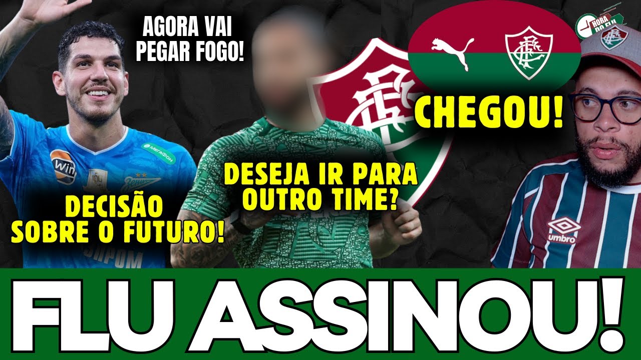 🚨O FLUMINENSE ASSINOU CONTRATO, NINO TOMOU DECIS&Atilde;O, JOGADOR DE SA&Iacute;DA E MAIS