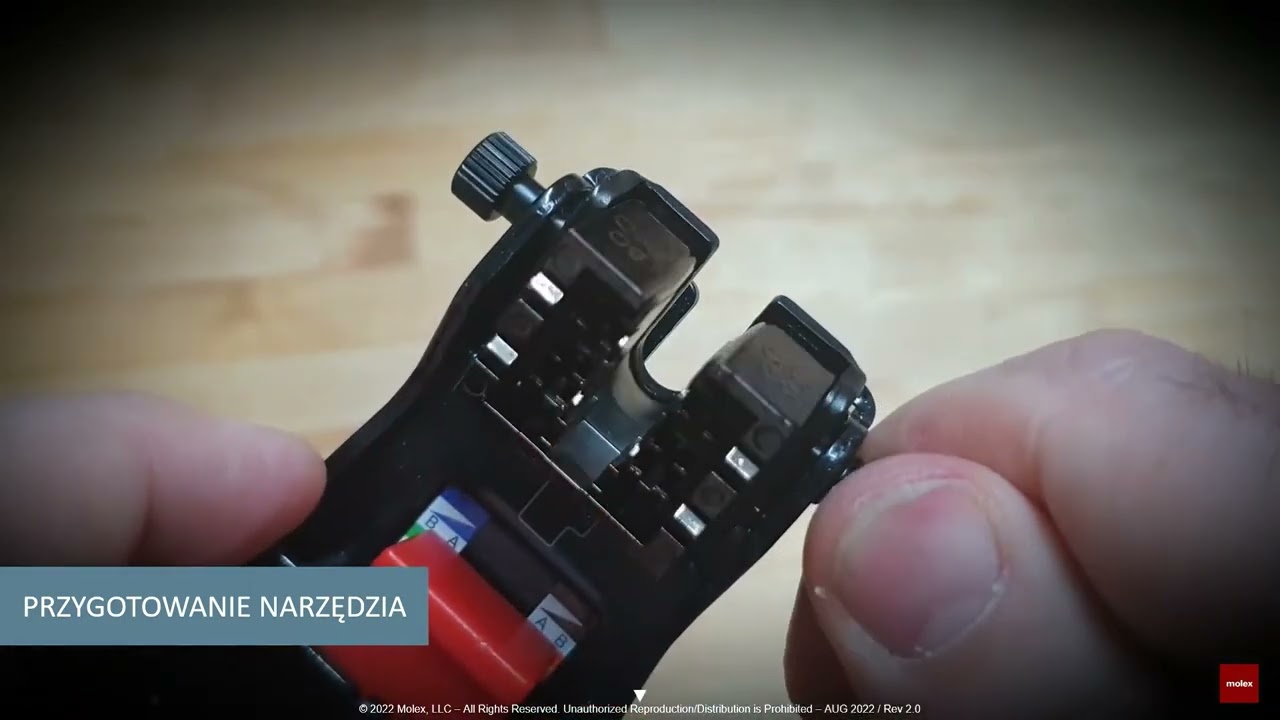 Proces terminowania: Moduł Keystone C6 UTP, narzędzie Multipair