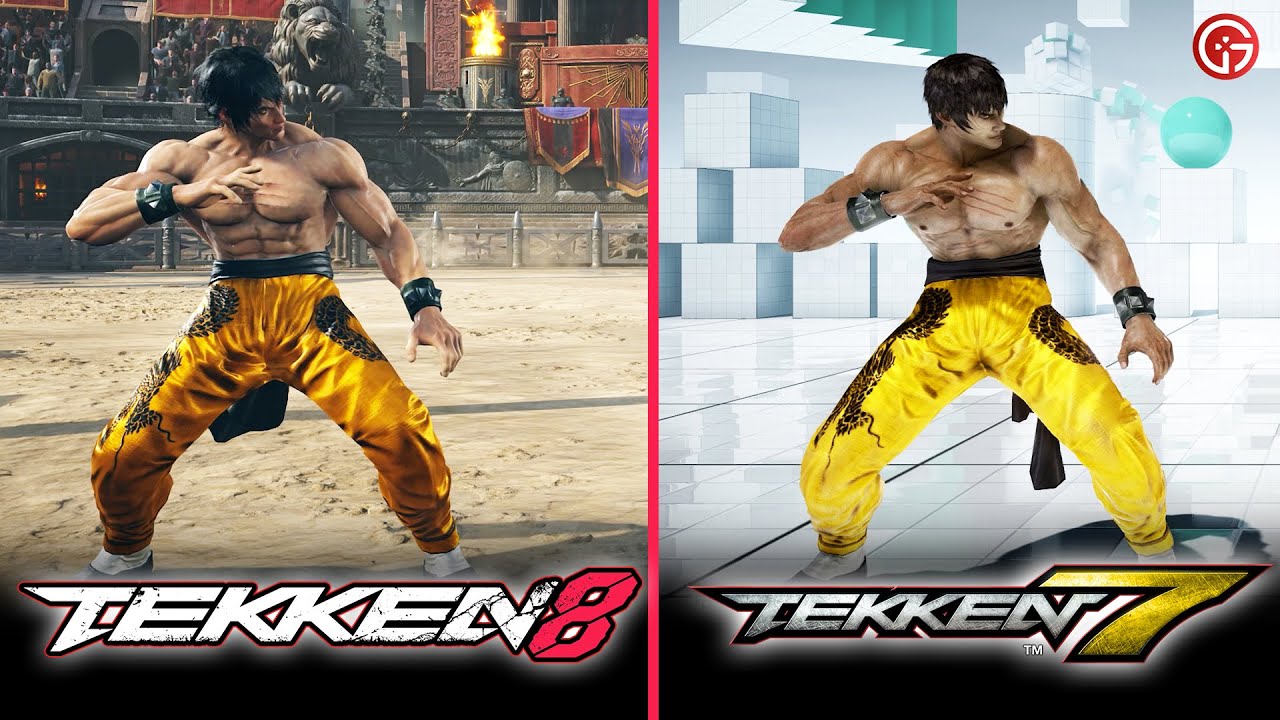 TEKKEN Legacy Outfits Comparison🔥Tekken 8 Vs. Tekken 7