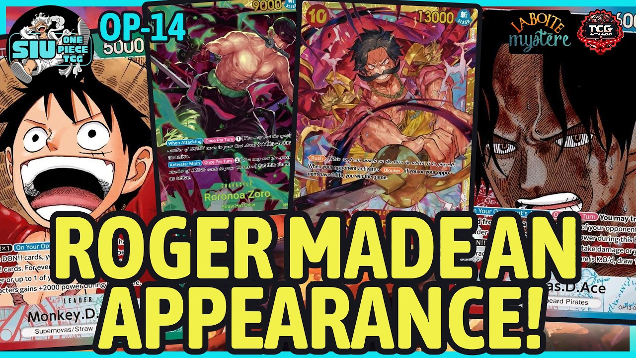 ROGER MADE AN APPERANCE! - [OP14-EB04] 🔴🟢 Luffy VS. 🔴🔵 Ace 🎮 GAMEPLAY