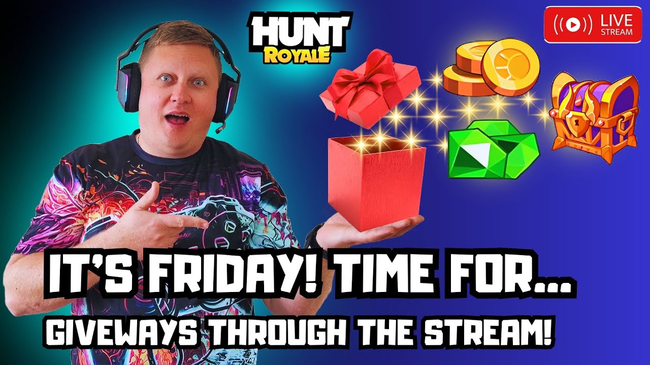 🔴 LIVE! - HUNT ROYALE! CLAN CHEST GRIND! DUNGEONS FAST RUNS! GOLD - DIAMONDS - MEGA CHESTS GIVAWAYS!