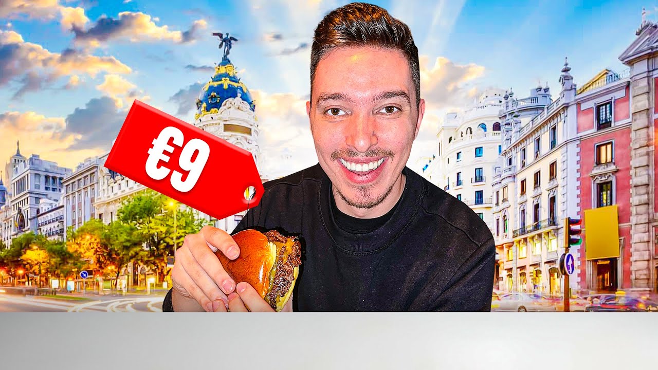 AM MANCAT CEL MAI BUN BURGER DIN VIATA MEA IN MADRID PENTRU DOAR 9 EURO!