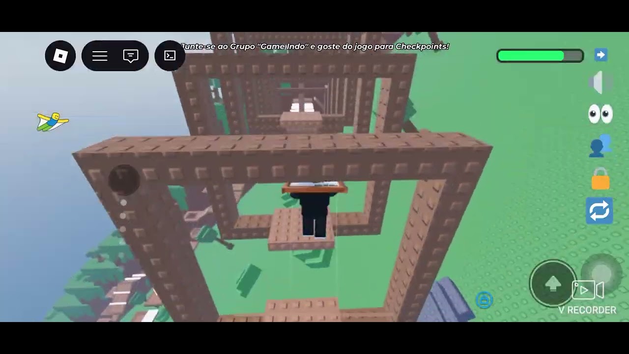 Joguei o jogo do parkour(será que eu consegui).