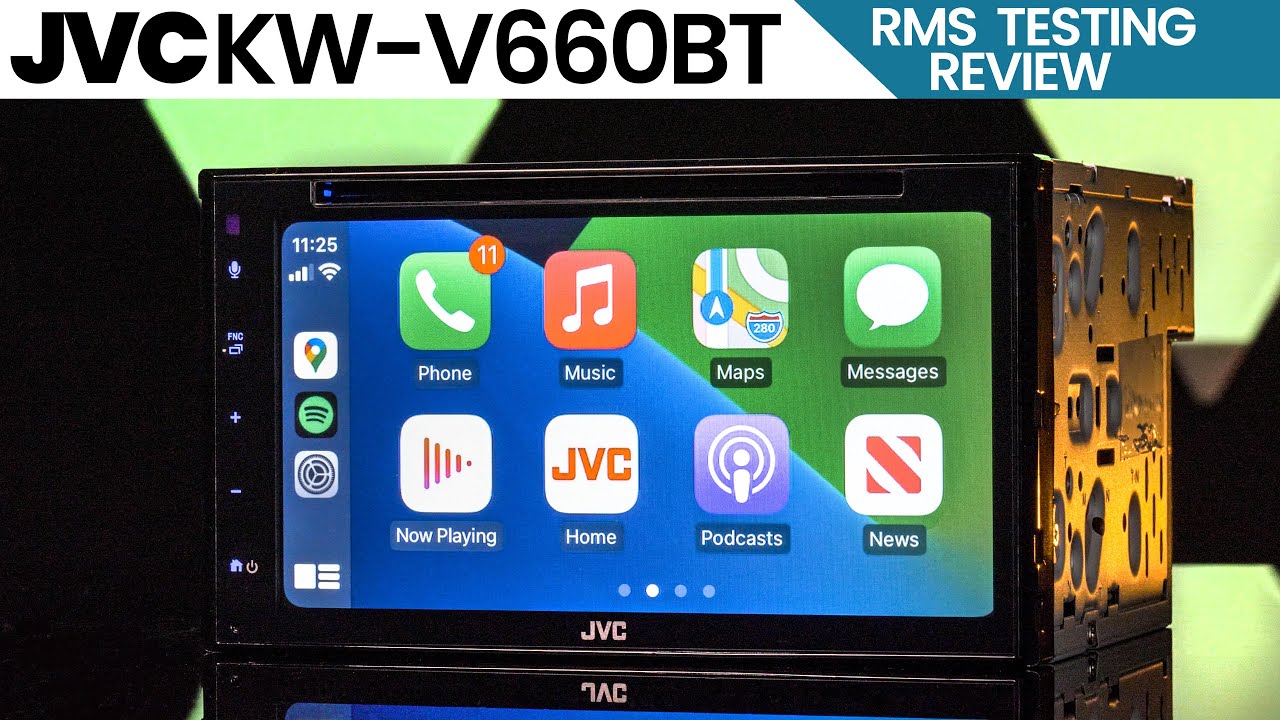 JVC KW-V660BT 6,8-дюймовый Apple CarPlay, Android Auto и дублирование Android Phone