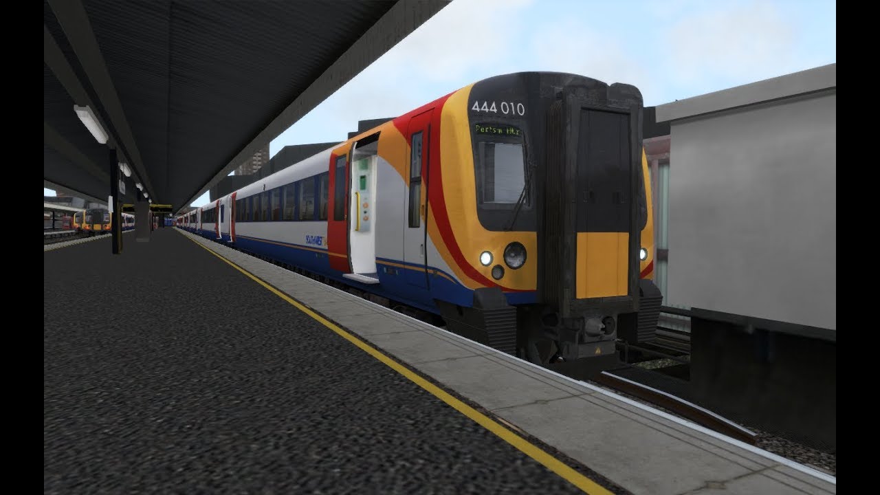 Class 444 SWT - 1P17 0800 London Waterloo to Portsmouth Harbour (PDL: Waterloo-Portsmouth)