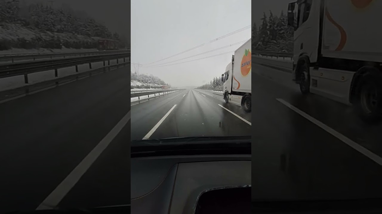 İstanbul dan Ankara ya gelirken Bolu Dağında yoğun kar ve tipi nedeniyle Mahsur kaldım