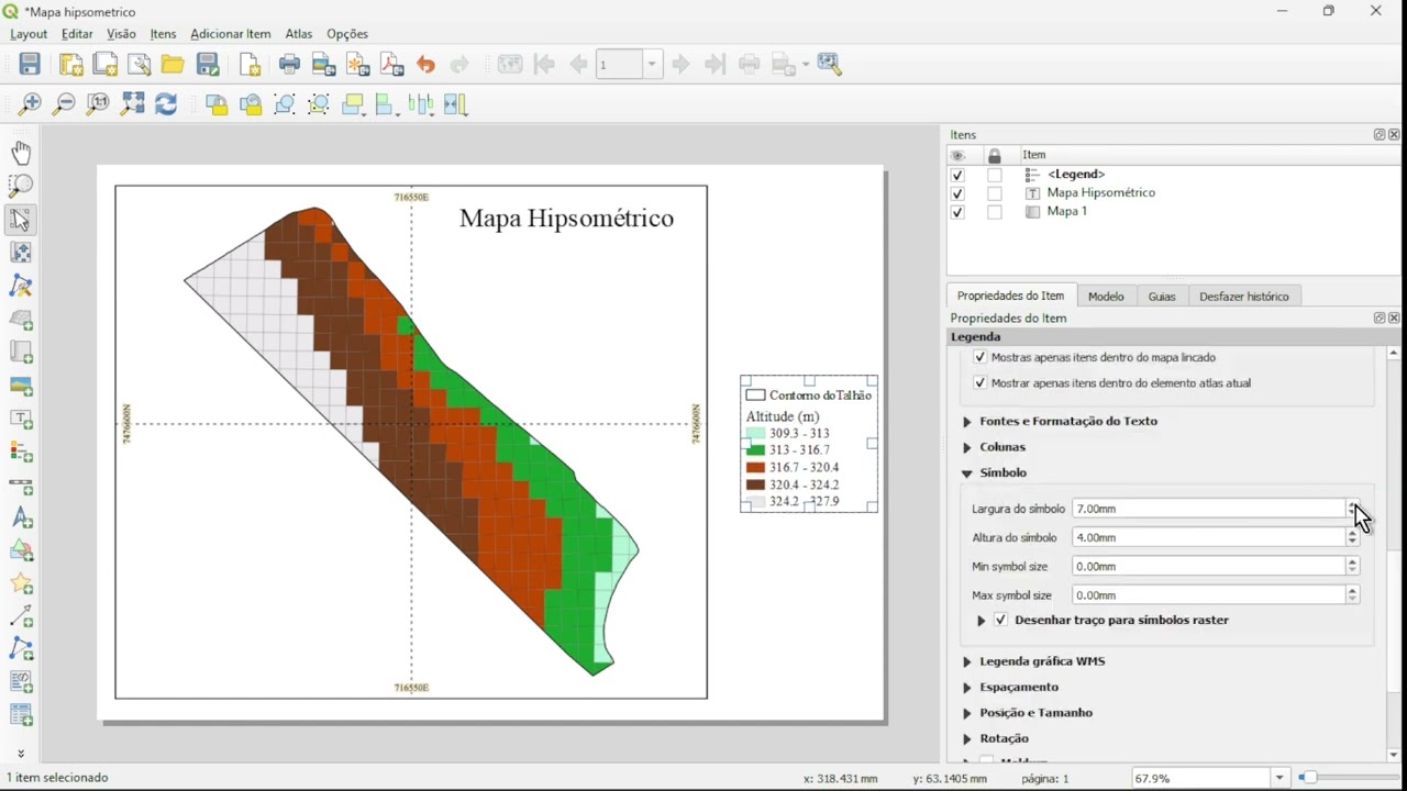 Dicas rápidas QGIS 35 - Layout de impressão de um Mapa Hipsométrico