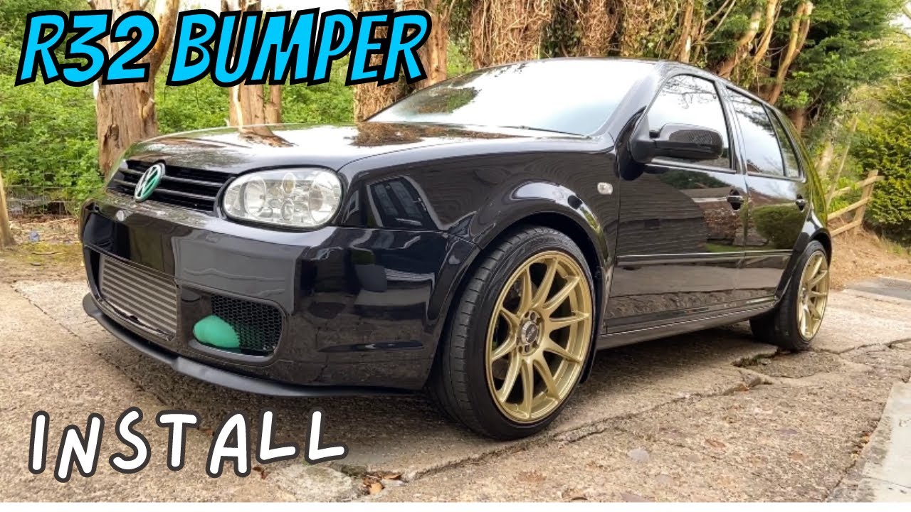 FITTING A GOLF MK4 R32 REPLICA BUMPER AND CUPRA R SPLITTER *R32 REPLICA BUMPER*