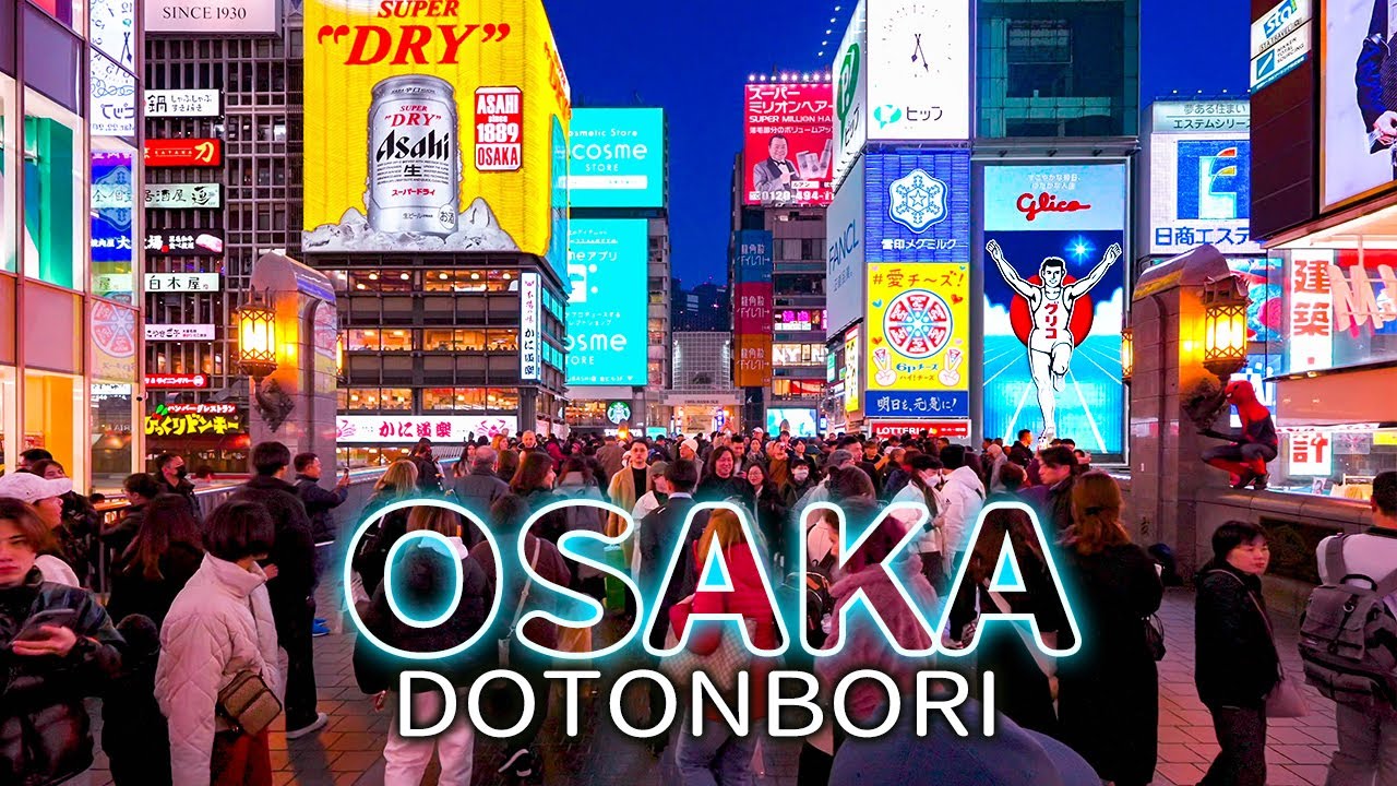 大阪心齋橋道頓堀｜4K HDR｜Osaka Dotonbori Night Walking Tour 2024