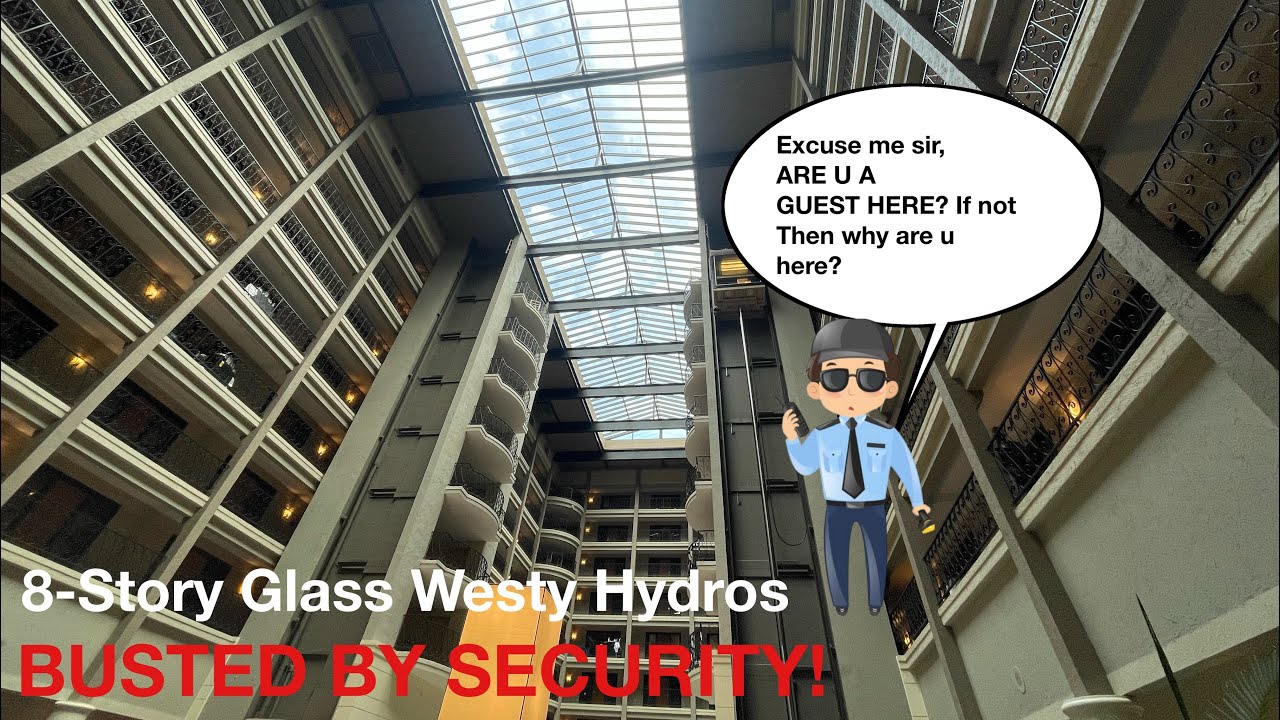 BUSTED: Westinghouse Hydraulic Glass Elevators @ Hyatt Regency in Green Bay, WI