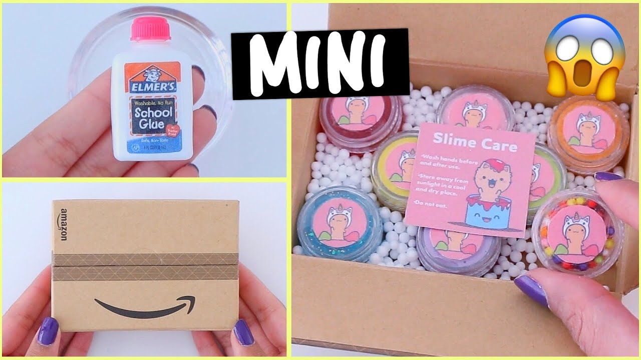 UNBOXING THE WORLD'S SMALLEST SLIME PACKAGE! *making miniature slime*