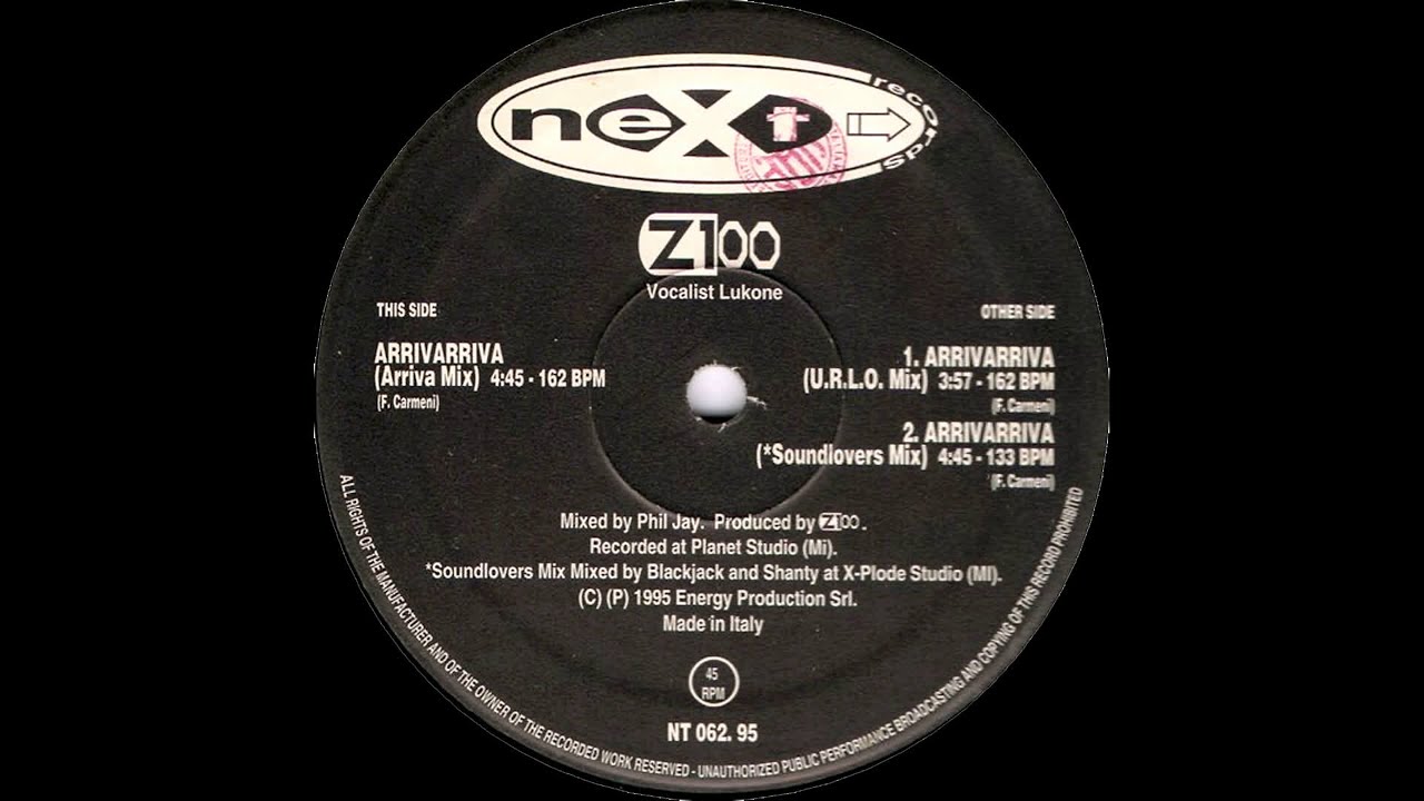 Z100 - Arrivarriva (Arriva Mix) (1995)