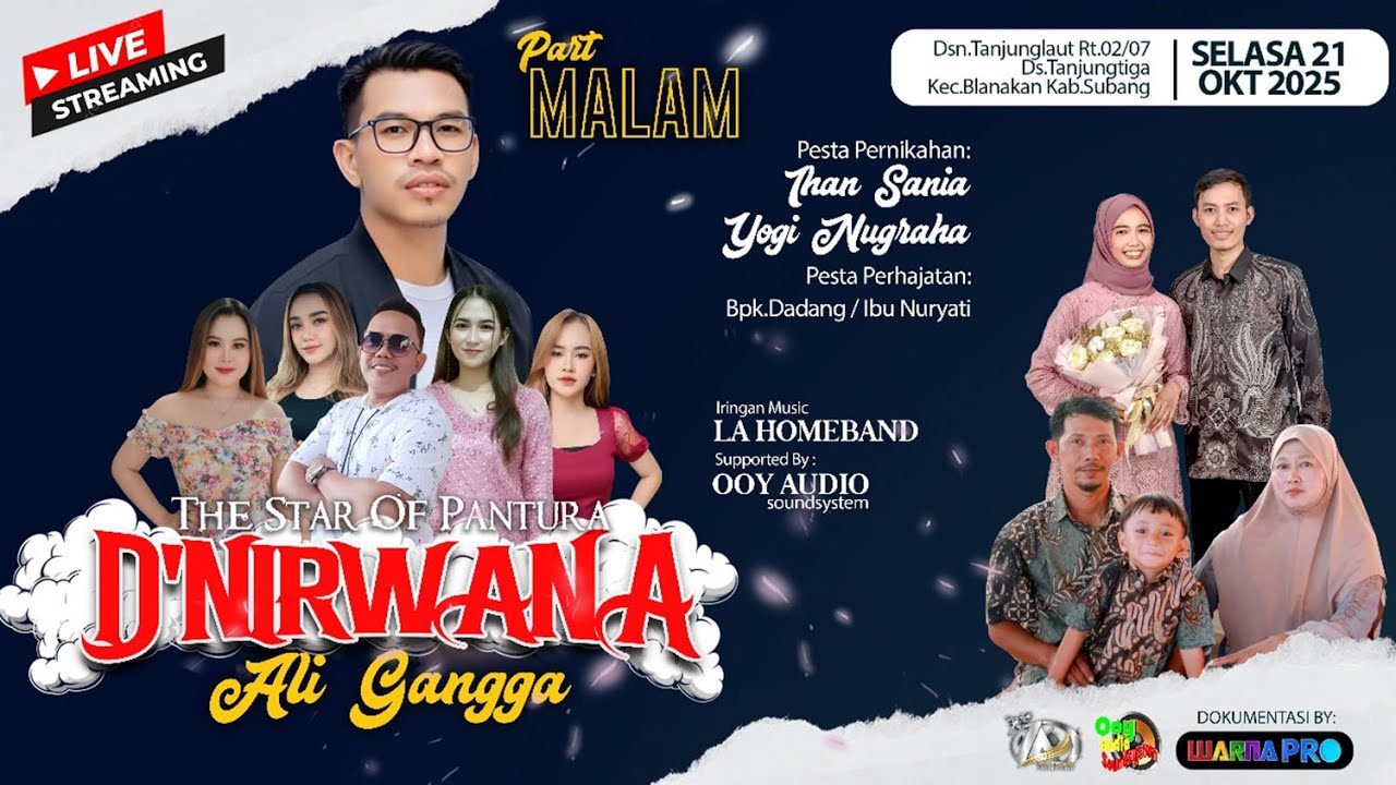 🔴[MALAM] D'NIRWANA - ALI GANGGA || TANJUNGTIGA - BLANAKAN - SUBANG || SELASA, 21 OKTOBER 2025