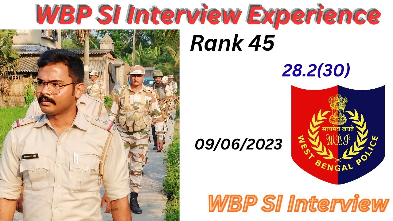 WBP SI 💖Interview Experience On 9.6.23🙌WBP Sub Inspector Interview #wbpsi