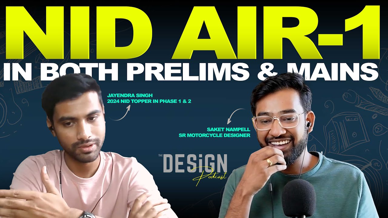 Ep32_Meet NID 2024 M.Des. PH1 & PH2 TOPPER I Decoding strategies & approach to ace Design Exams!