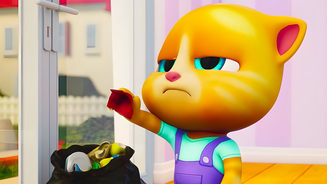 CLEANING IS SO BORING! 🧼 🧹 🥱 | TALKING TOM SHORTS | WildBrain Kids