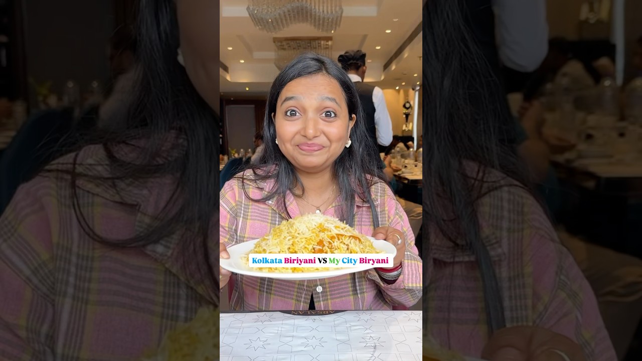 Kolkata biryani Vs Other City Biryani 😍 #Shorts #Viral #Food #biryani