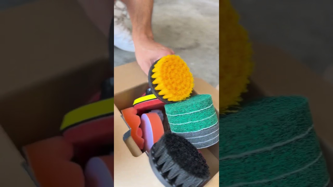 Diamond Shine 21- Piece Drill Brush Set  #howto #homecleaningtools #diy #bathroomcleaning
