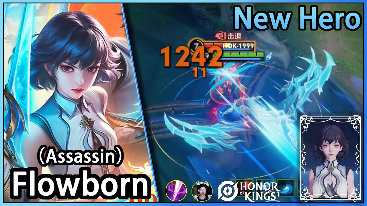 Flowborn（Assassin）｜New Hero: Cool and Powerful!｜Novo Herói: Legal e Poderoso!｜HOK