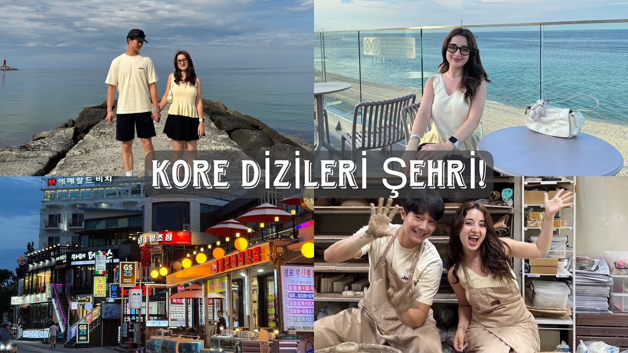 Kore dizilerinin çekildiği şehre gittik VLOG 🏖 Gangneung