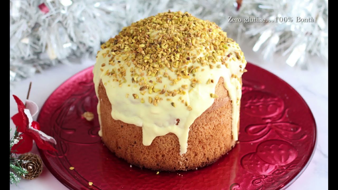 Torta panettone al pistacchio senza lievitazione