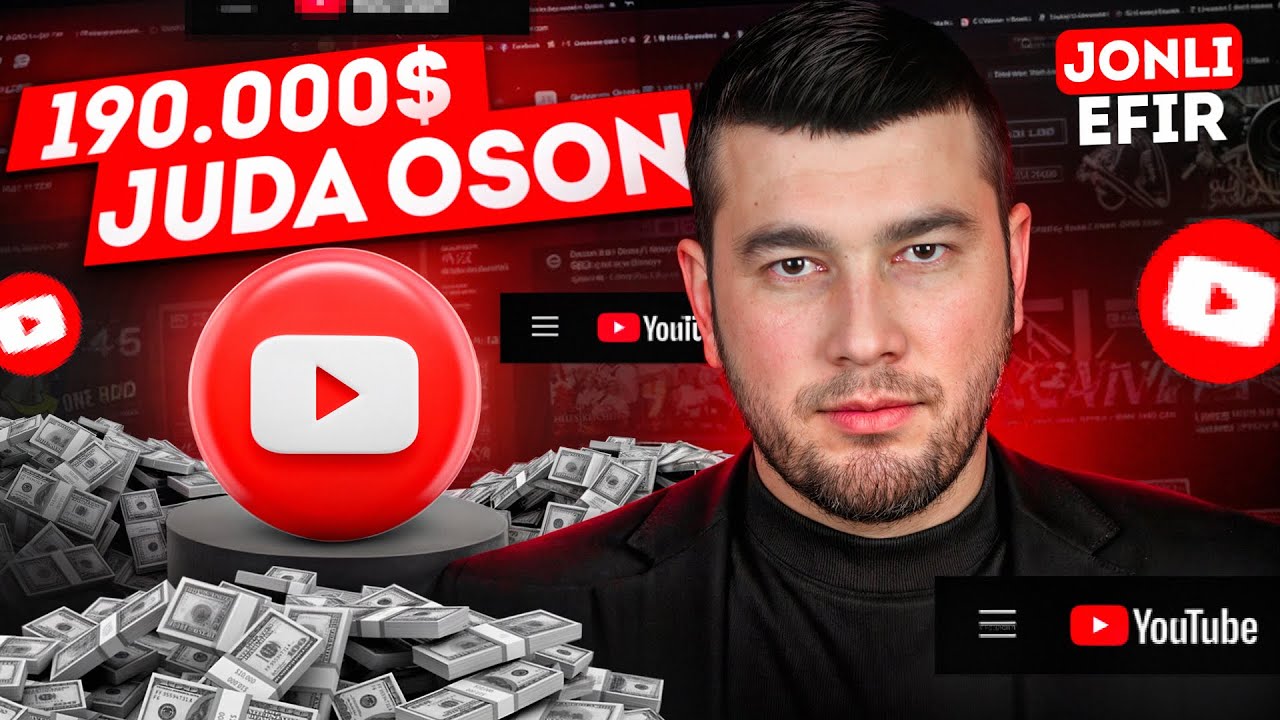 Video Qilmasdan YouTubedan Butun Umr Pul Ishlash Yo'li